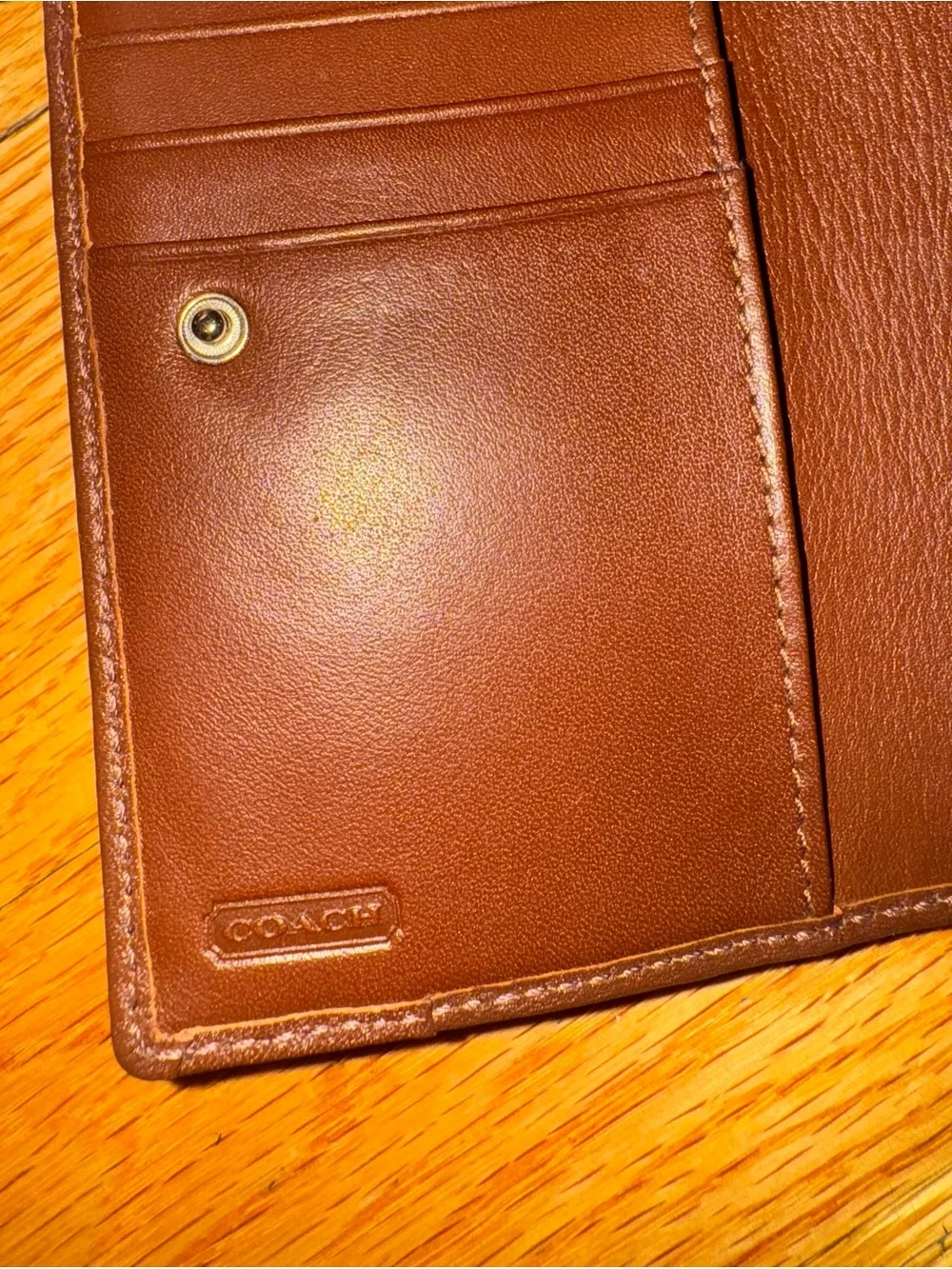 Vintage coach bifold wallet